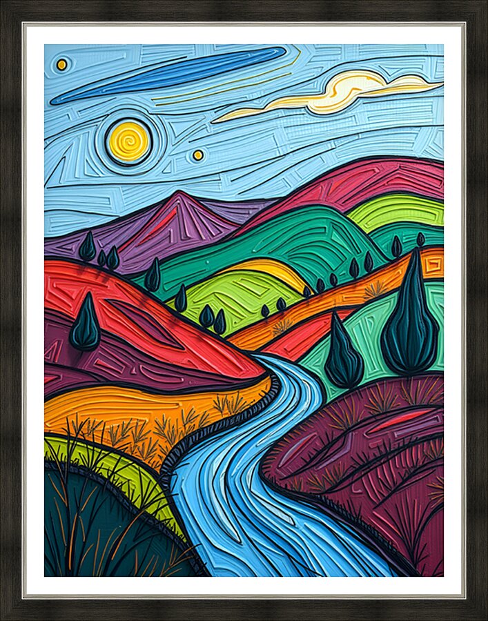 Abstract Landscape 12 Picture Frame print