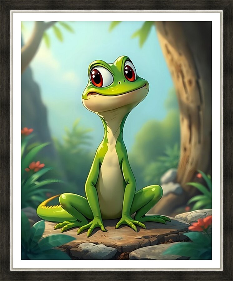 A Lizard 28 Picture Frame print
