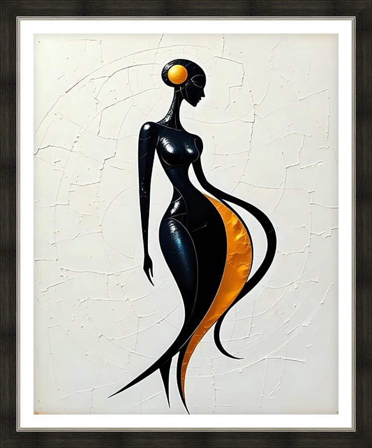 A stylized figure 24 Picture Frame print