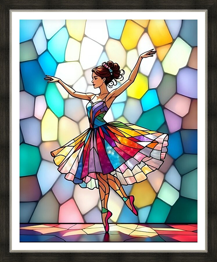 Ballerina 8 Picture Frame print