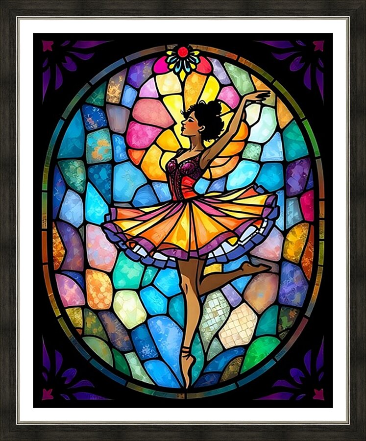 Ballerina 10 Picture Frame print