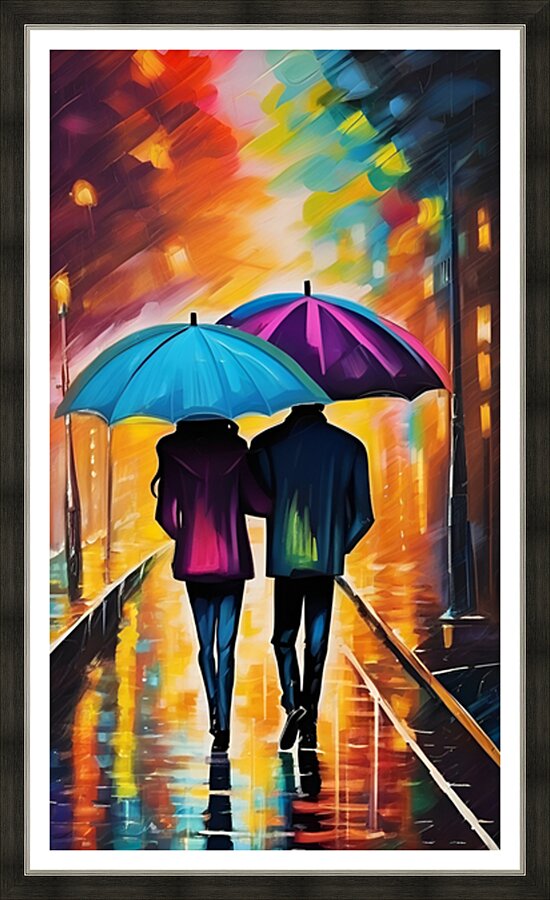 Through the rain 3 Picture Frame print