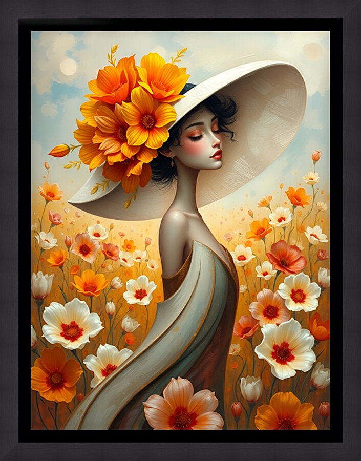 Floral Echoes 8 Picture Frame print
