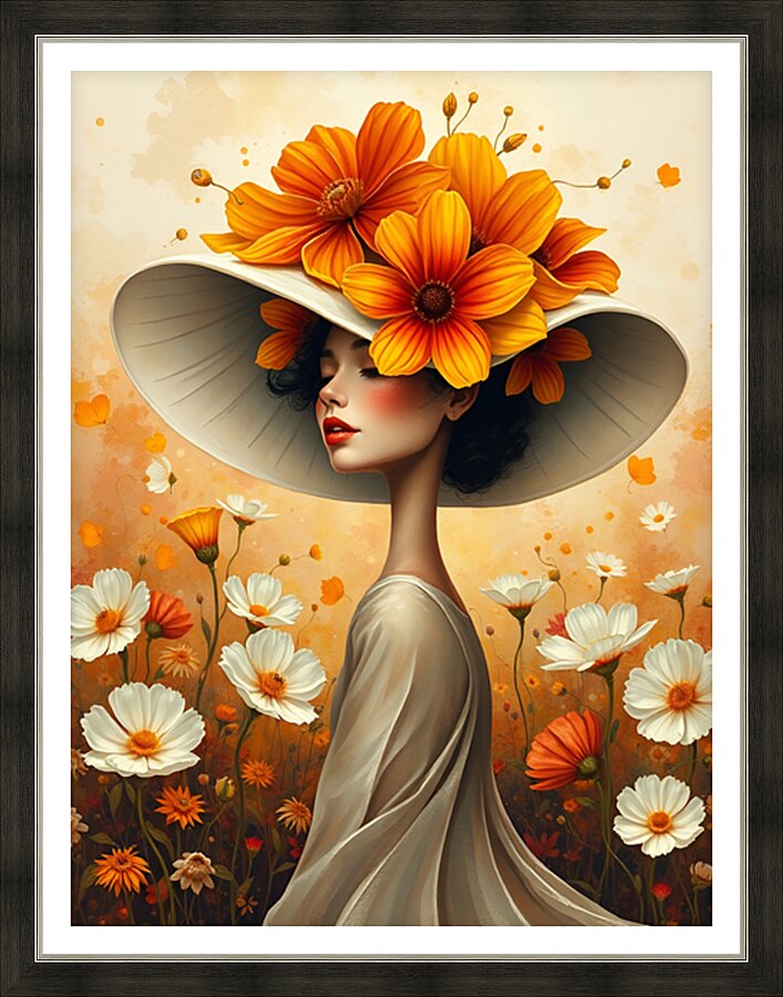 Floral Echoes 9 Picture Frame print