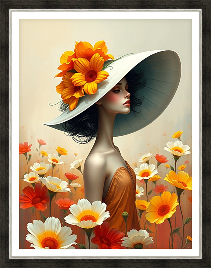 Floral Echoes 5 Picture Frame print