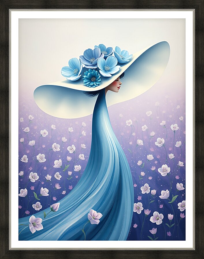 Floral Echoes 46 Picture Frame print