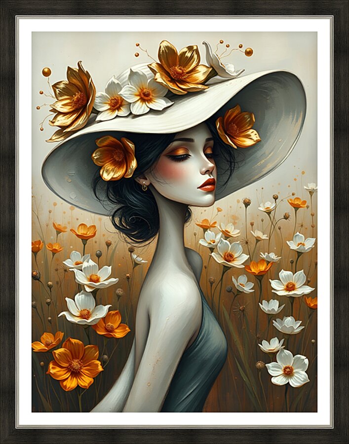 Floral Echoes 55 Picture Frame print