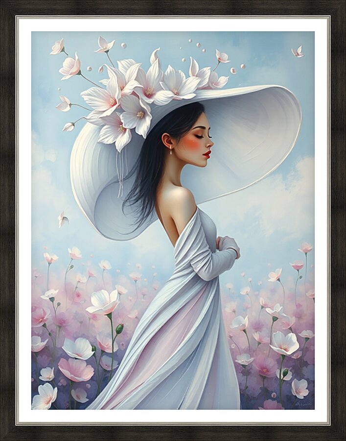 Floral Echoes 63 Picture Frame print
