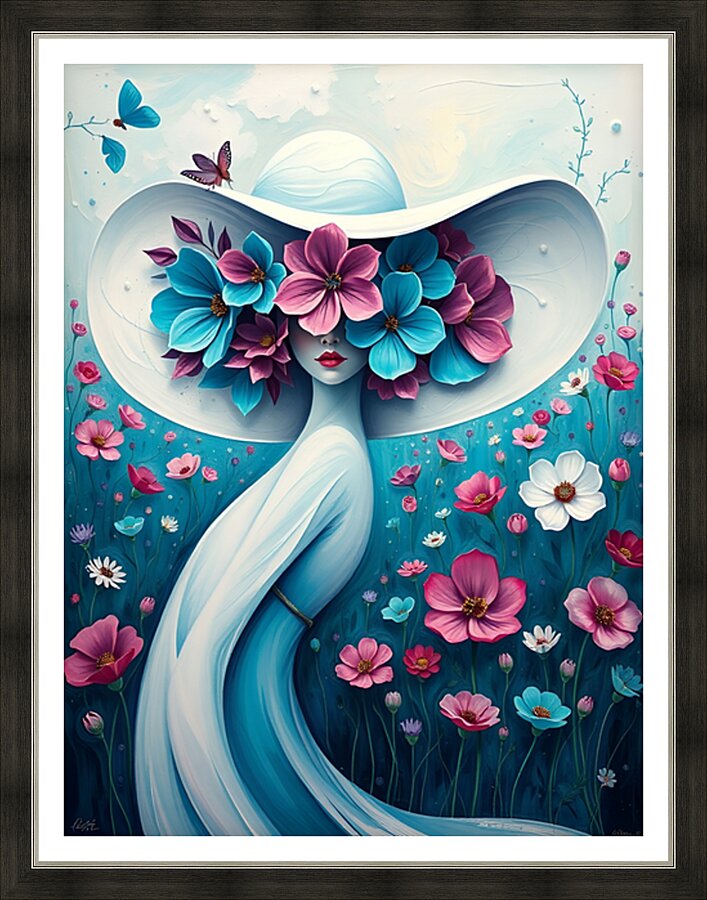 Floral Echoes 49 Picture Frame print