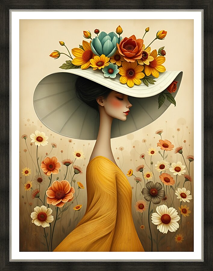 Floral Echoes 72 Picture Frame print