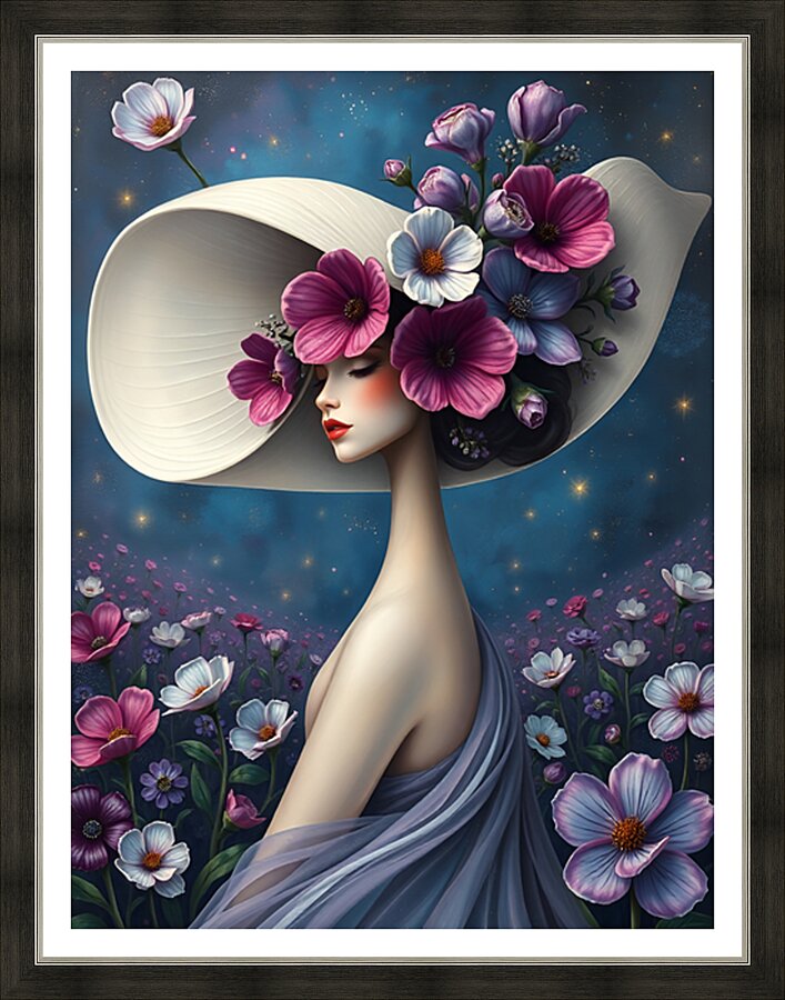 Floral Echoes 85 Picture Frame print