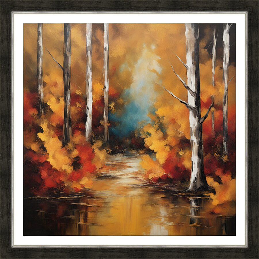 Autumn Forest Reflections Picture Frame print
