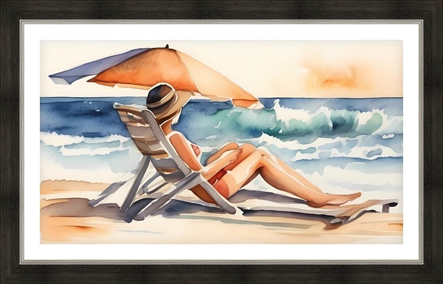 Beach Serenity 2 Picture Frame print