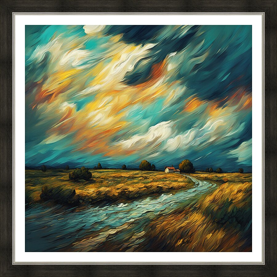 Dramatic Clouds  6 Picture Frame print