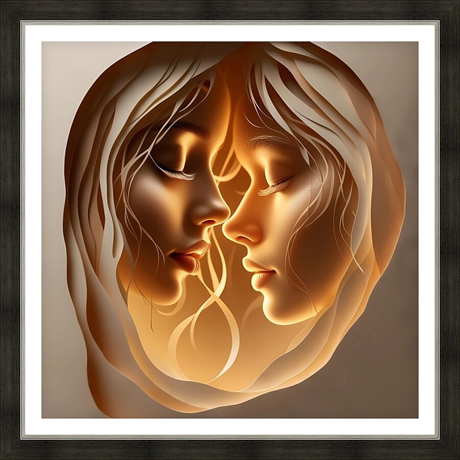 Dreamlike Dual Faces Picture Frame print
