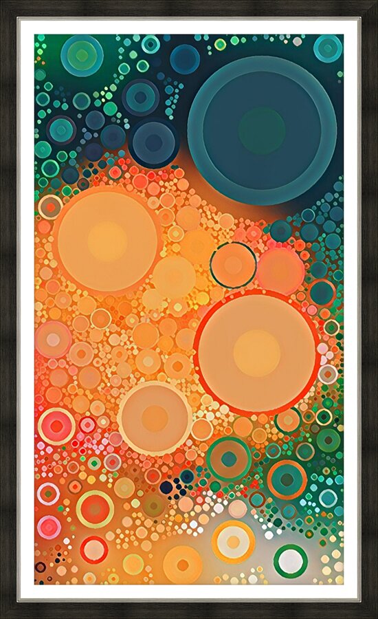 Circles Picture Frame print
