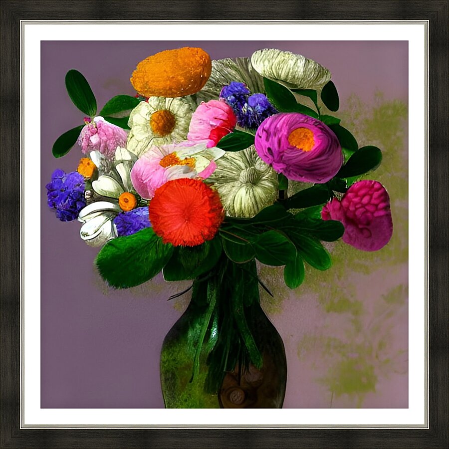 Vibrant Blooms Picture Frame print