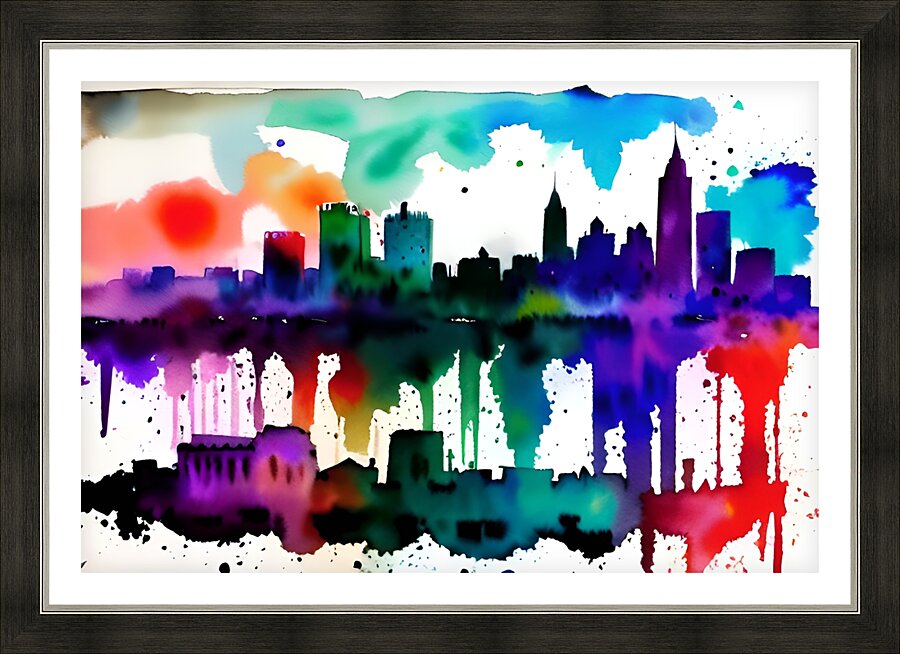 City 5 Picture Frame print