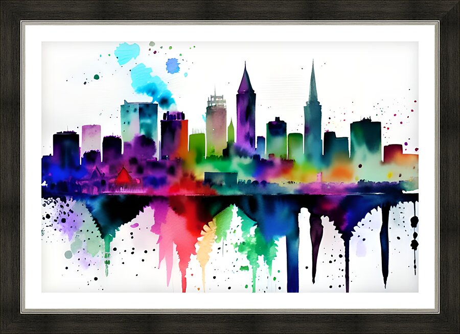 City 4 Picture Frame print