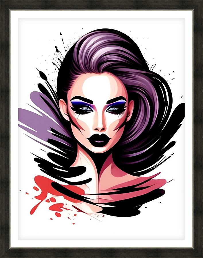 Dark Glamour Picture Frame print