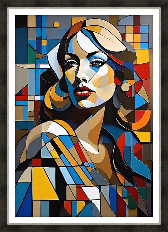 Geometric Woman Picture Frame print