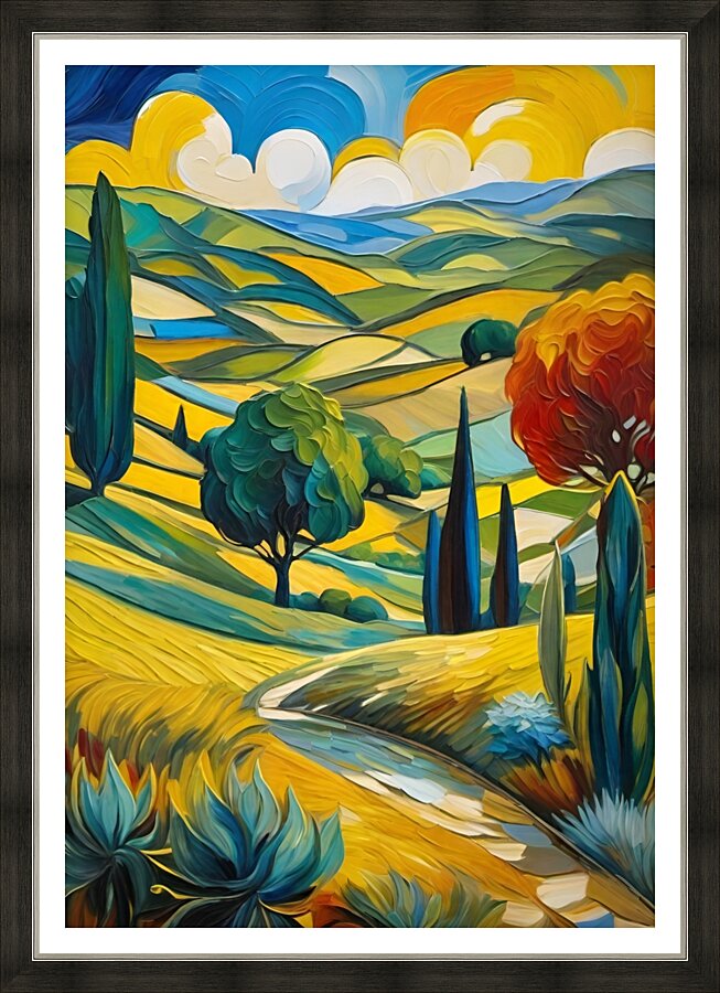 Tuscan Hills Picture Frame print