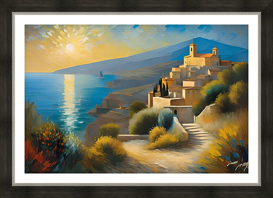 Coastal Sunset Picture Frame print