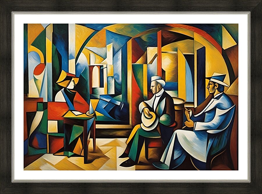 Fragmented Conversations Picture Frame print
