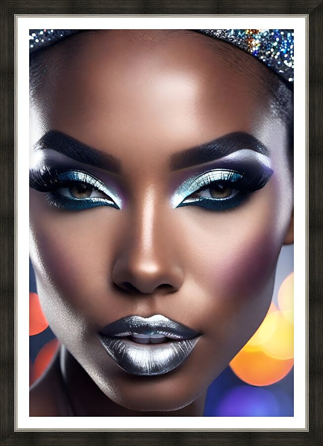 Midnight Shimmer  Picture Frame print