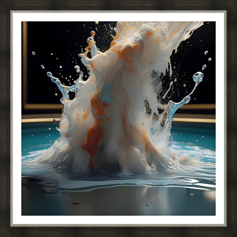 Liquid Splash 4 Picture Frame print