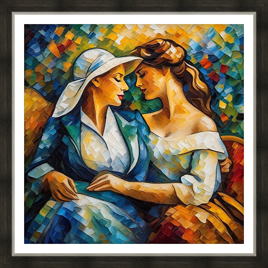 Girlfriends  Picture Frame print