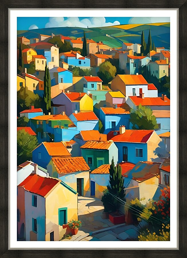 In the village  Picture Frame print
