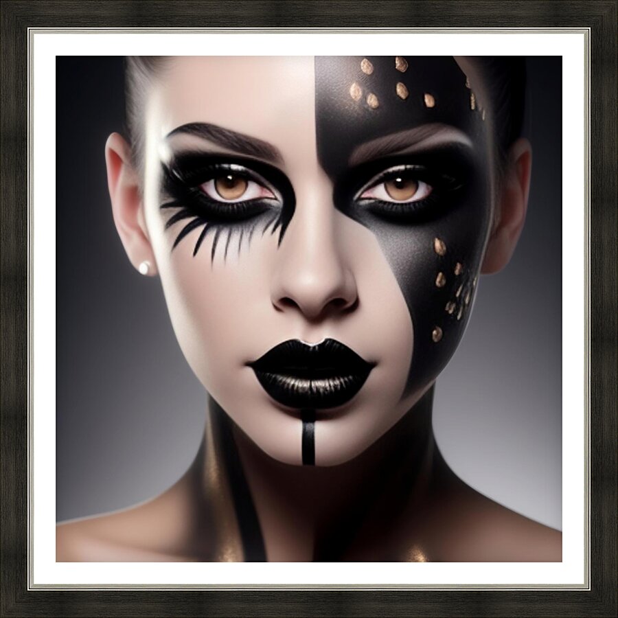 Hidden faces 4 Picture Frame print