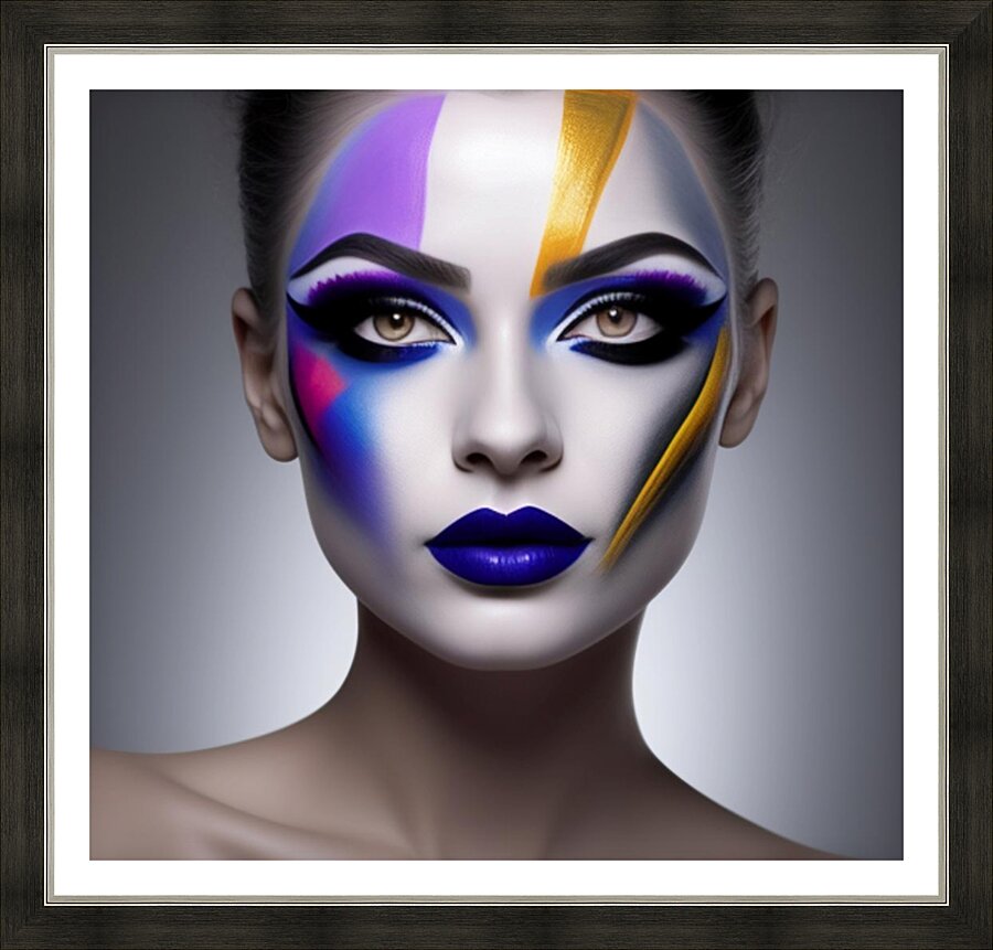 Hidden faces23 Picture Frame print