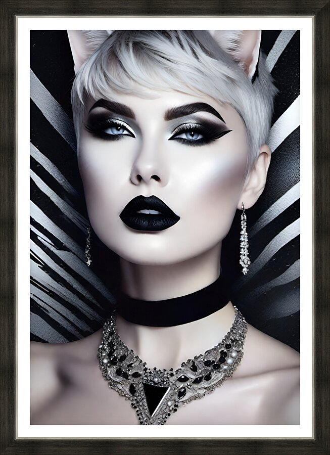 Black and White 2 Picture Frame print