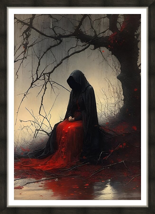 Darkness  Picture Frame print