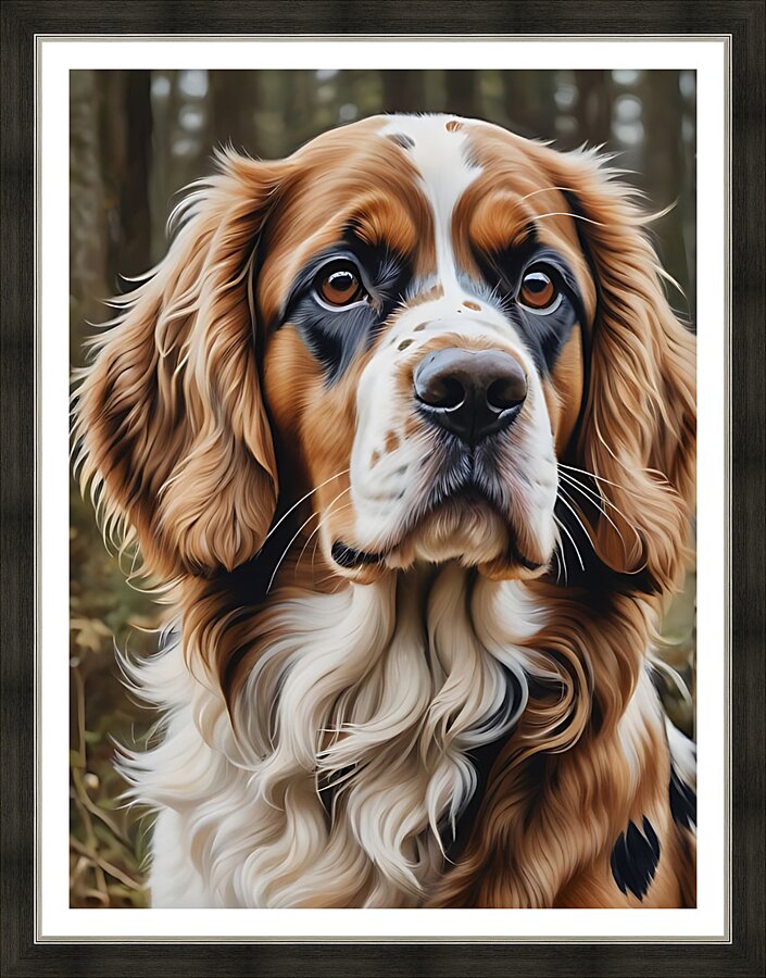 Dog portrait 2 Picture Frame print