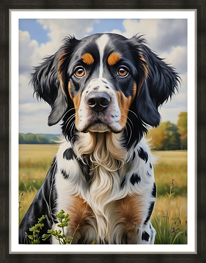 Dog portrait 3 Picture Frame print