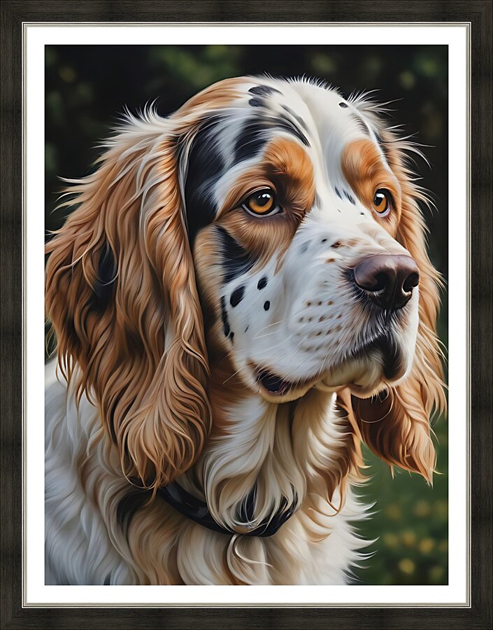 Dog portrait 7 Picture Frame print