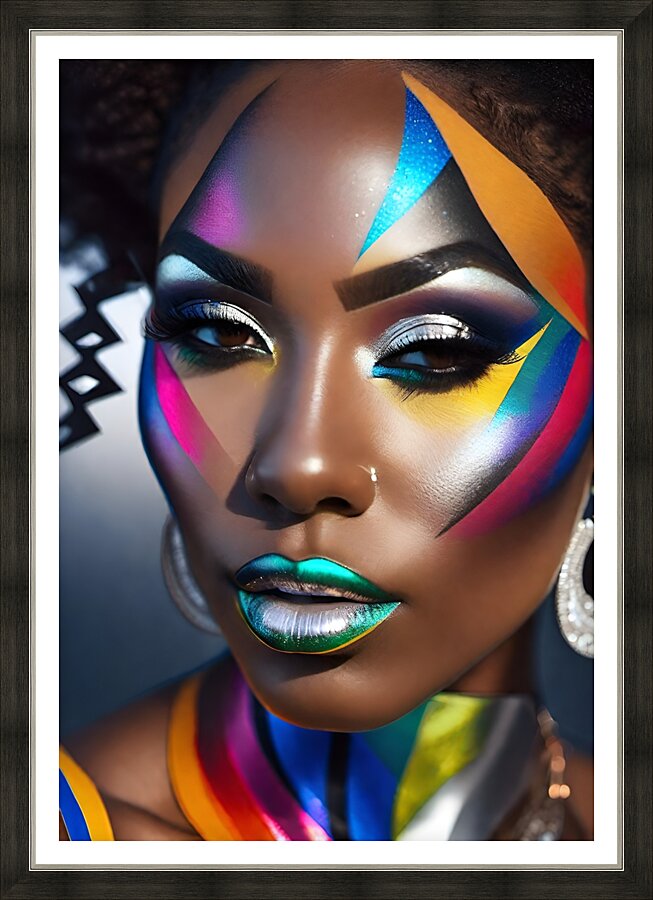 Makeup 12 Picture Frame print
