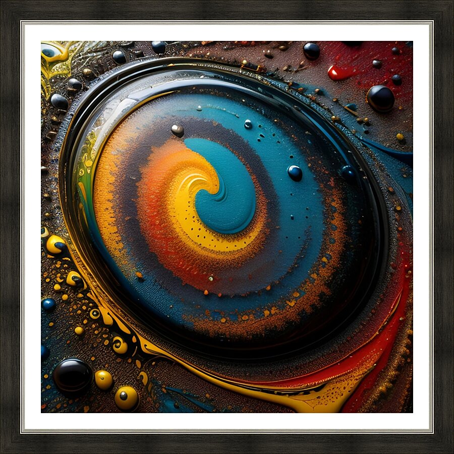 Bright Vortex Picture Frame print