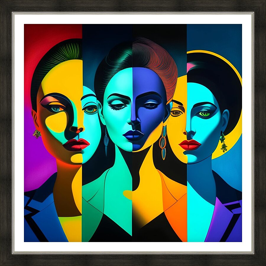 Faces in Focus Picture Frame print