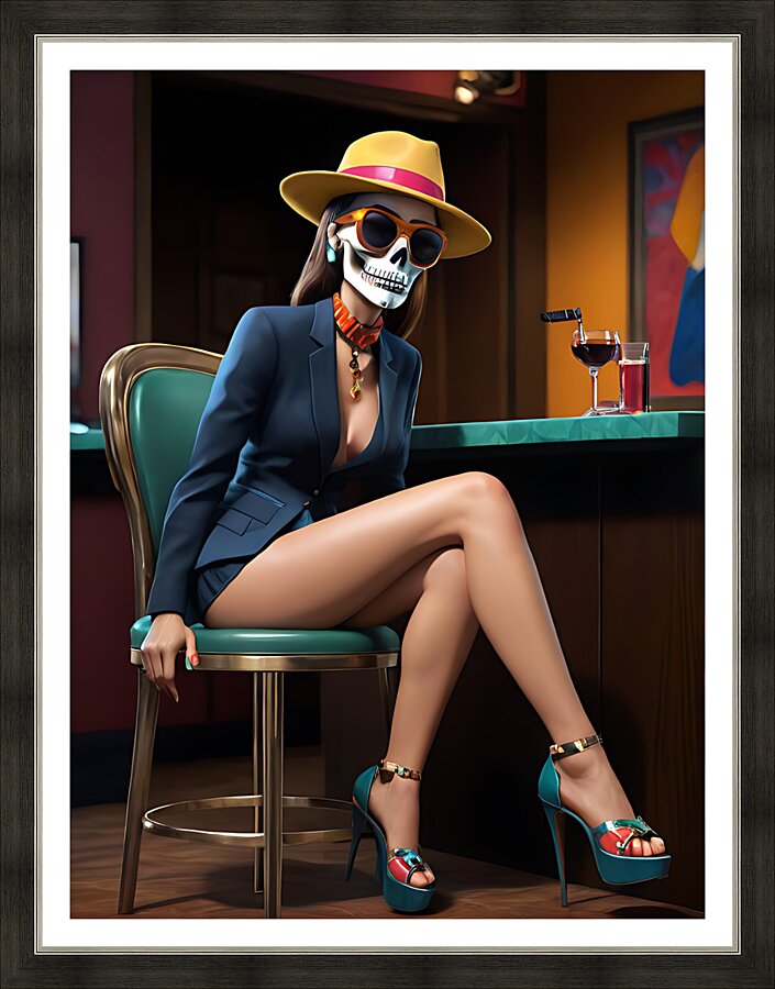 Fashionable Undead Picture Frame print