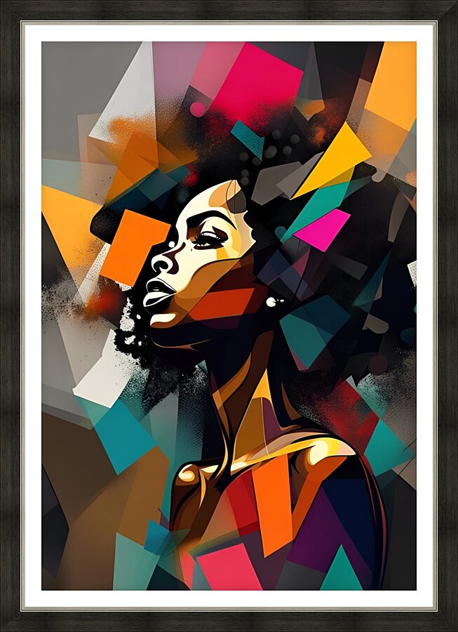 African Lady 21 Picture Frame print