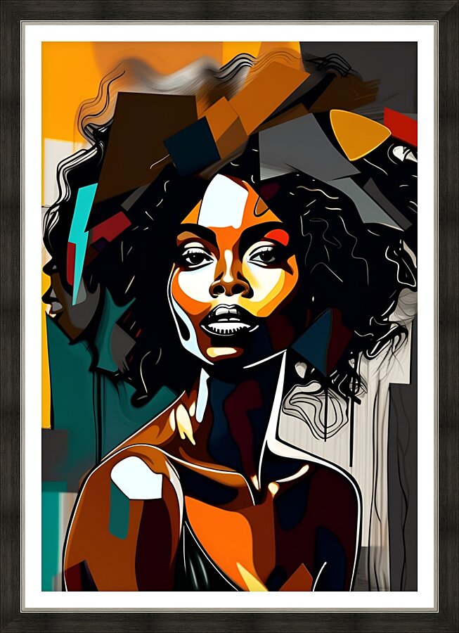 African Lady 7 Picture Frame print