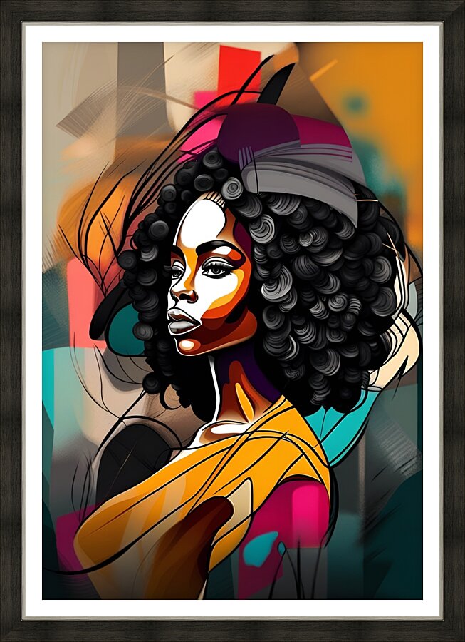 African Lady 16 Picture Frame print