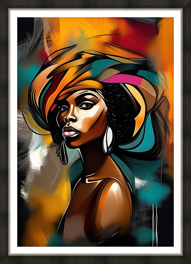 African Lady 40 Picture Frame print