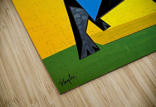 Vibrant Dog Artwork Esmonbijouart puzzle