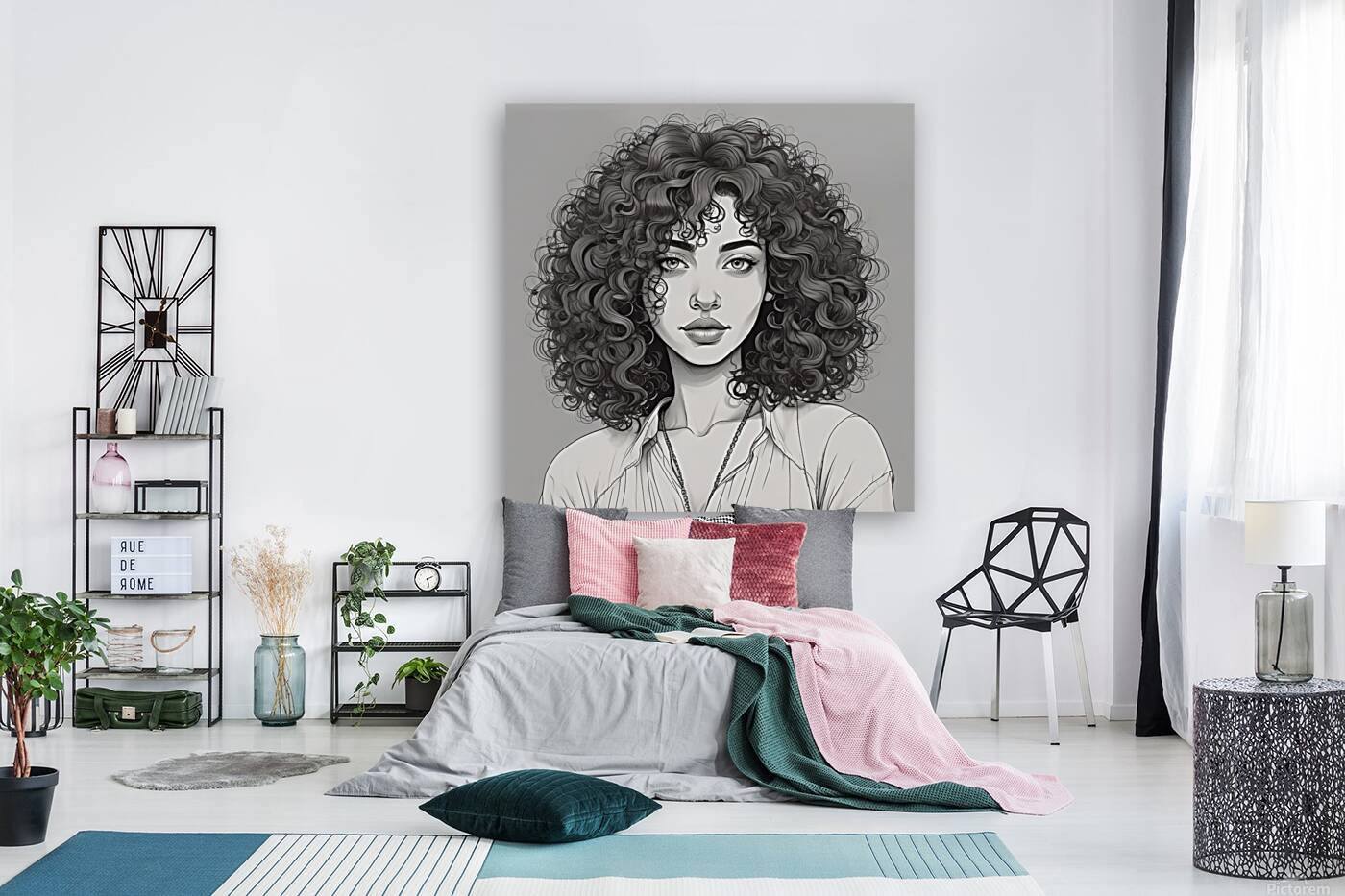 Curly Hair Character Design 22 Reproduction