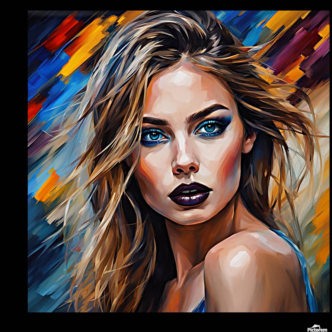 Painted Portrait 12 Reproduction